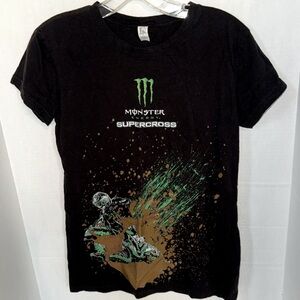 Tultex Black Supercross Graphic Tee